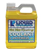 Liquid performance mini bike racing coolant + antifreeze