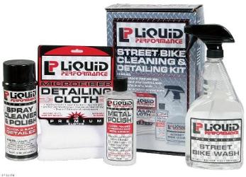 Liquid performance street bike cleaning and detail kit