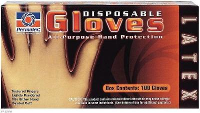 Permatex® latex disposable gloves