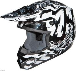 Fly racing kinetic “electric“ graphic helmet