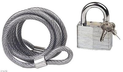 Emgo 6' steel cable & padlock set