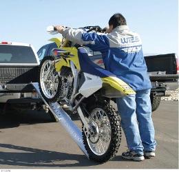 Fly racing folding aluminum motorcycle ramp