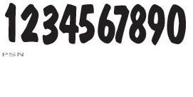 Dirt digits™ competition stick-on numbers & letters