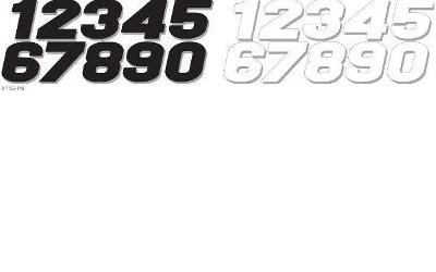 N-style™ stick-on numbers 3 pack