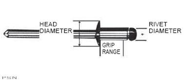 Aluminum and steel pop rivets