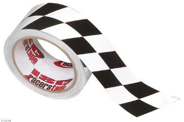 Isc black & white checkerboard tape