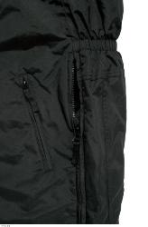 White dot snowmobile bib