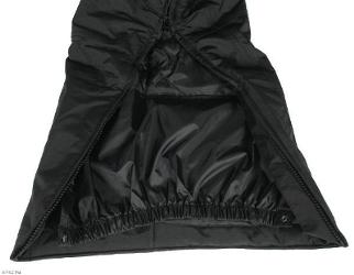 White dot snowmobile bib