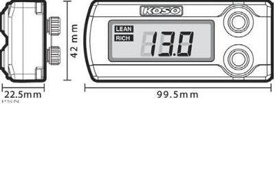 Koso air / fuel ratio gauge