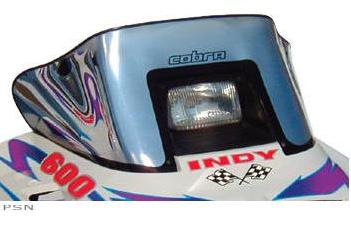 Powermadd cobra flared windshields for polaris