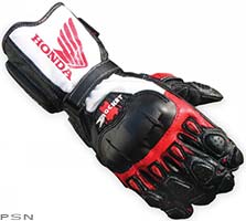 Honda superbike leather race glove