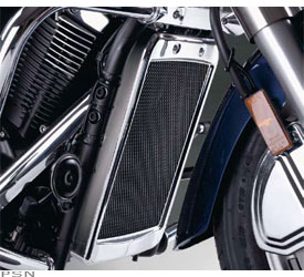 Chrome mesh radiator grille