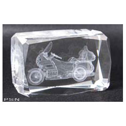 Gold wing crystal paperweight