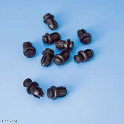 Low profile plastic rivets