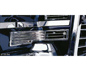 Chrome hot air vents