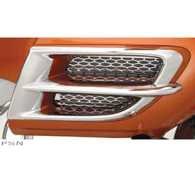 Chrome side fairing accent grille