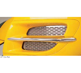 Radiator grilles / chrome side fairing accents