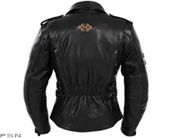 Pokerun® marilyn women's leather jacket