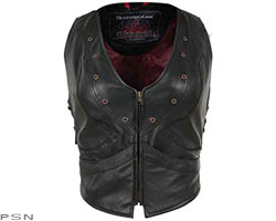 Pokerun® vixen women's leather vest