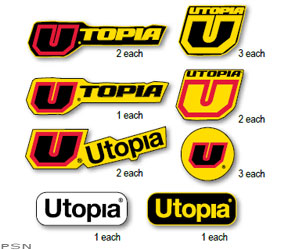 Utopia® 15 piece sticker kit