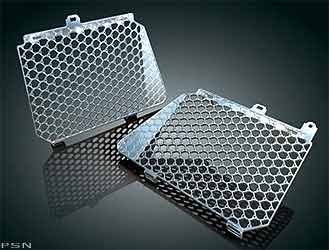 Chrome shark skin radiator grate for gl1800