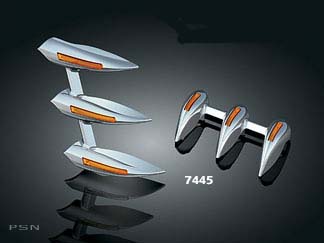 Lighted fork tower accents for gl1800