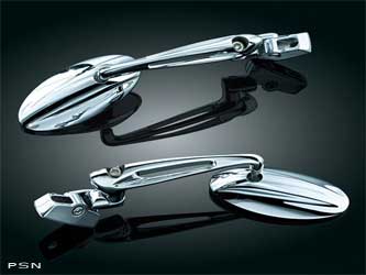 Trident mirrors for sport bike