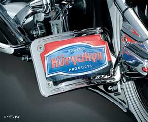 Curved side mount license plate holders