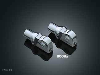 Male footpeg adapters with adjustable stop