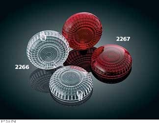 Clear & red replacement turn signal lenses