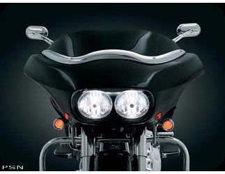 Windshield trim for road glide