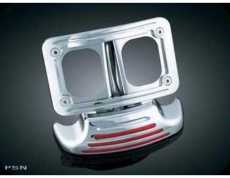 Curved fender tip license plate mount