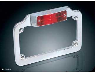 Lighted license plate frame