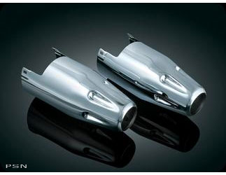 Exhaust tips for stock touring mufflers