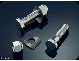 Chrome footpeg mounting hardware