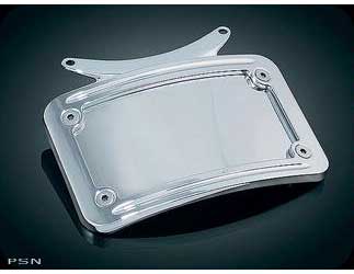 Curved license plate frame