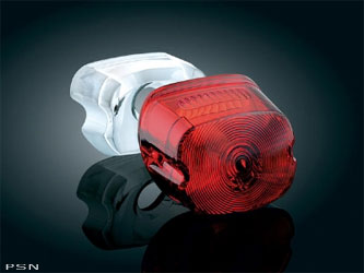 Laydown taillight lens without clear license plate window