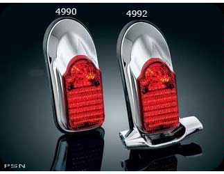 Slimline low-profile tombstone taillights for custom applications