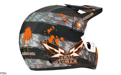 Mx team arctic flat helmet