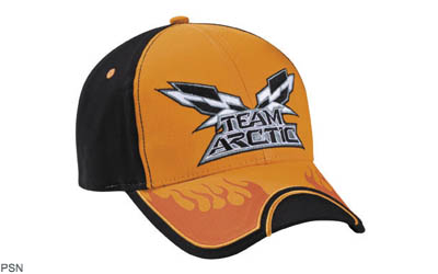 Orange flames cap