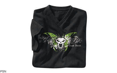 Skull wings v-neck