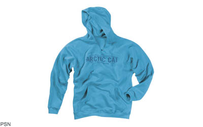 Teal arctic cat v-neck hoodie