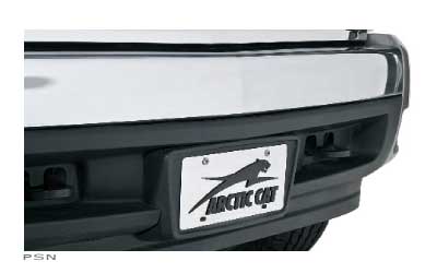 Arctic cat stainless steel license plate
