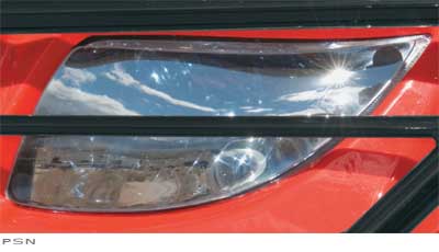 Chrome headlight lens covers