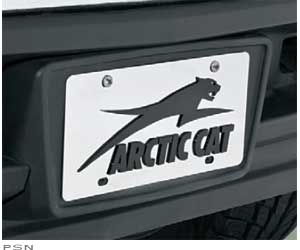 Arctic cat stainless steel license plate