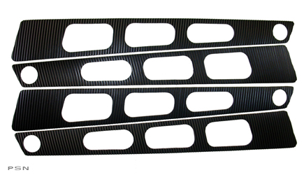 Nonskid luggage rack strips