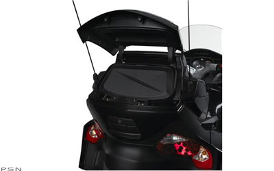 Semi-rigid rear top cargo travel bag