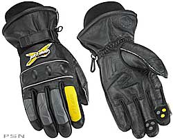 Leather short gloves