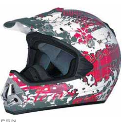 Ladies' pro snowcross buffalo plaid helmet