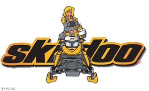 Ski-doo lady decal